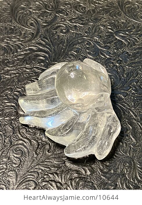 Octopus Carved in Polished Quartz Crystal - #uqZfgOsqWKA-4