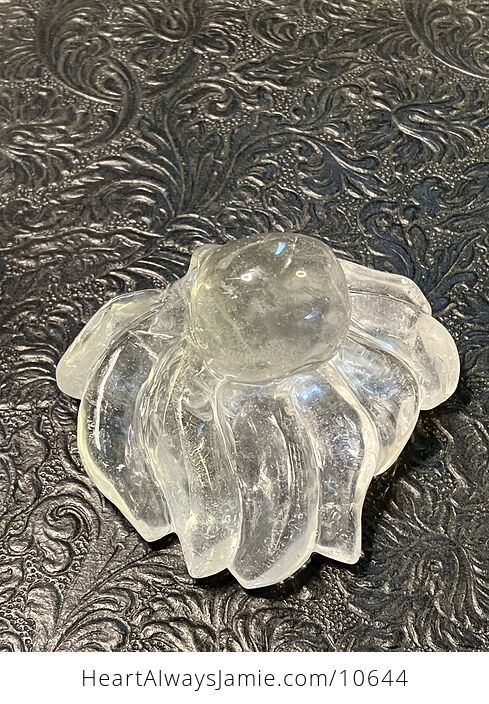 Octopus Carved in Polished Quartz Crystal - #uqZfgOsqWKA-5
