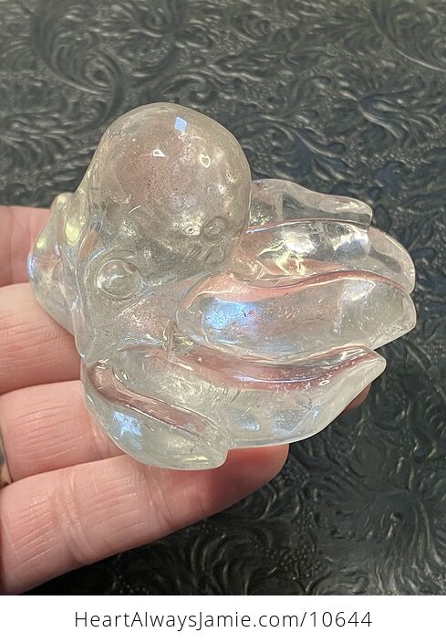 Octopus Carved in Polished Quartz Crystal - #uqZfgOsqWKA-6