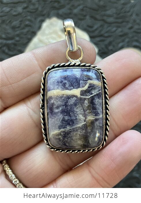 Opalized Fluorite Tiffany Stone and Crystal Stone Jewelry Pendant - #BMXHybZyf7M-2
