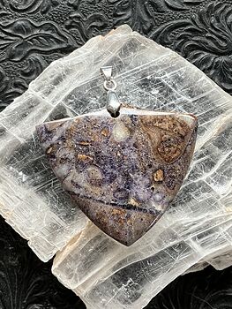 Opalized Fluorite Tiffany Stone Shield Shaped Crystal Jewelry Pendant #yxQKzozrw90