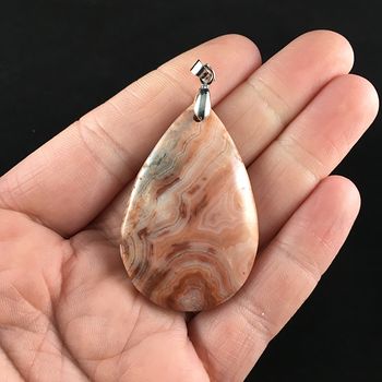 Orange Crazy Lace Mexican Agate Stone Jewelry Pendant #qfsCvjkwg7Q