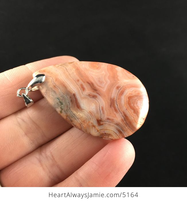Orange Crazy Lace Mexican Agate Stone Jewelry Pendant - #qfsCvjkwg7Q-4