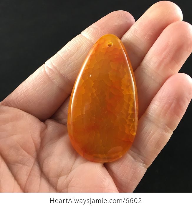 Orange Dragon Veins Stone Jewelry Pendant - #C9QSsh7LT88-6