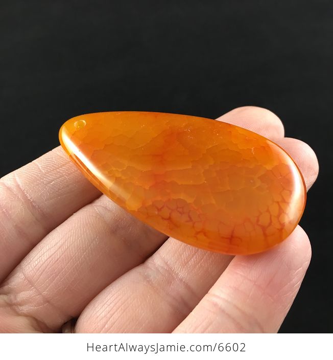 Orange Dragon Veins Stone Jewelry Pendant - #C9QSsh7LT88-4