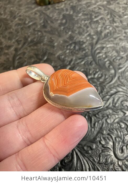 Orange Sardonyx Crystal Stone Jewelry Pendant Charm - #16LCpcnEM3U-2