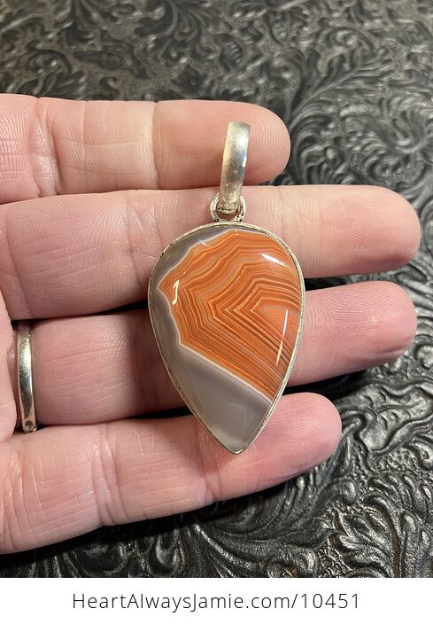 Orange Sardonyx Crystal Stone Jewelry Pendant Charm - #16LCpcnEM3U-1