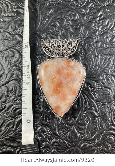 Orange Sunstone Crystal Stone Jewelry Pendant - #01EzNKCecvU-3