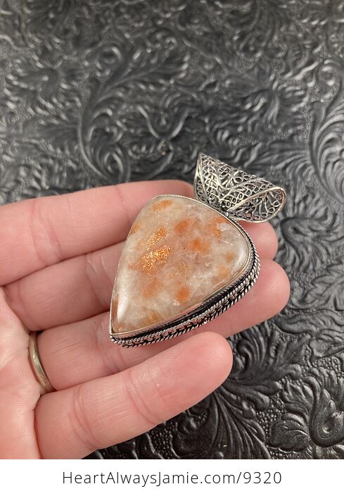 Orange Sunstone Crystal Stone Jewelry Pendant - #01EzNKCecvU-5