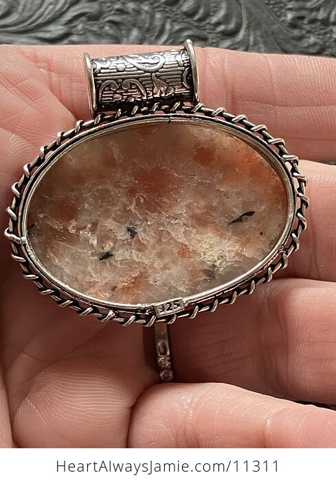 Orange Sunstone Crystal Stone Jewelry Pendant - #6aITc4UhWNw-6