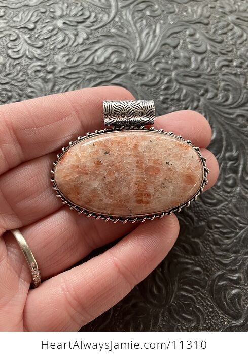 Orange Sunstone Crystal Stone Jewelry Pendant - #BtDWBOl6BV4-1