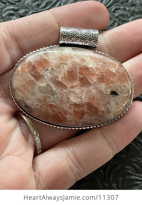 Orange Sunstone Crystal Stone Jewelry Pendant - #Tj4Rp0tTrvE-7