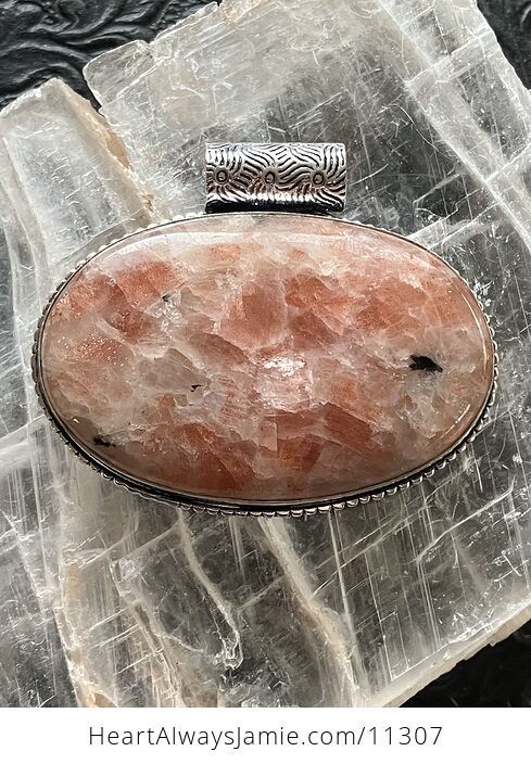 Orange Sunstone Crystal Stone Jewelry Pendant - #Tj4Rp0tTrvE-1