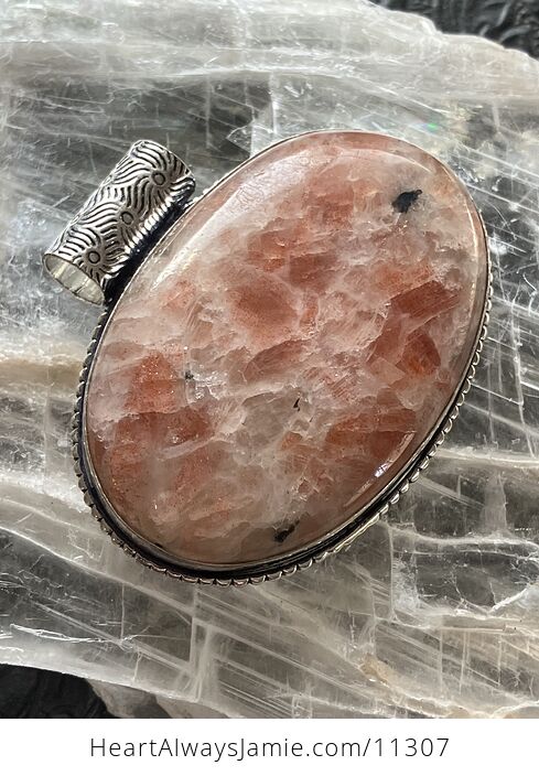 Orange Sunstone Crystal Stone Jewelry Pendant - #Tj4Rp0tTrvE-3