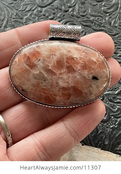 Orange Sunstone Crystal Stone Jewelry Pendant - #Tj4Rp0tTrvE-5