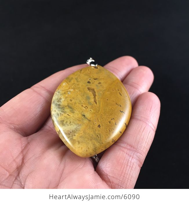 Orange Yellow Crazy Lace Agate Stone Jewelry Pendant - #xbEfBCy3e6E-2