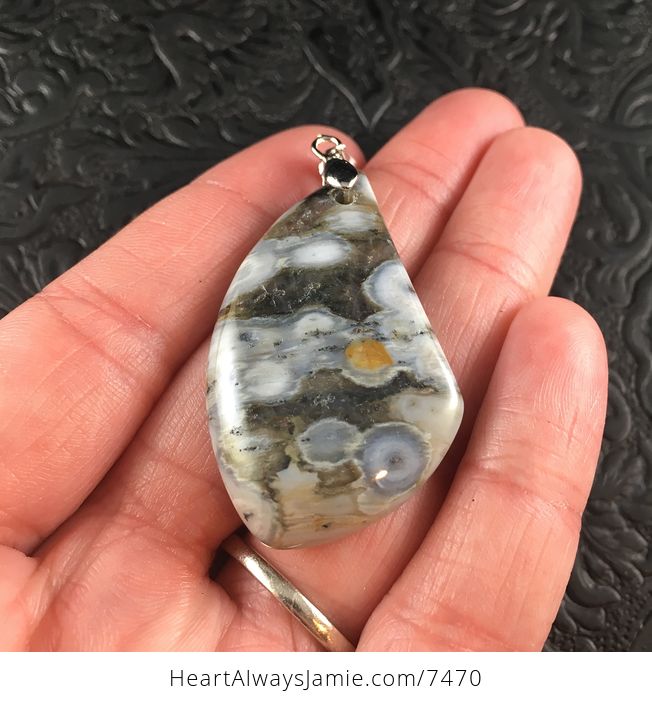 Orefield Ocean Jasper Stone Jewelry Pendant - #V9I96xfVv8E-2