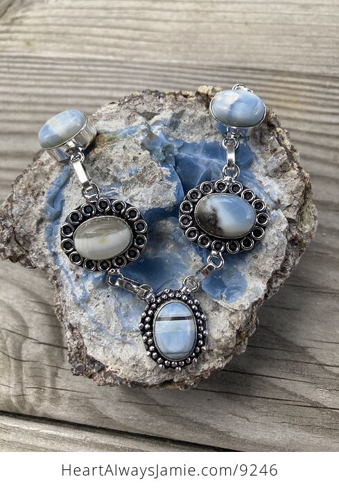 Oregon Owyhee Blue Opal Necklace - #YpgQSQkm4q8-2