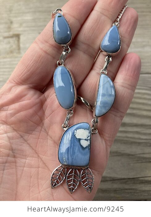 Oregon Owyhee Blue Opal Necklace - #wj66E7HhR3w-2