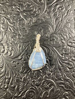 Oregon Owyhee Blue Opal Stone Crystal Jewelry Pendant #YZq7GoE8zUk