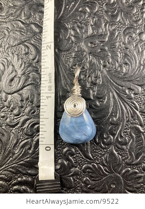 Oregon Owyhee Blue Opal Stone Crystal Jewelry Pendant - #CrNNqNctdfs-6
