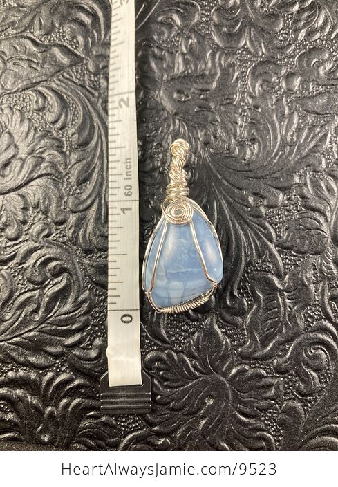 Oregon Owyhee Blue Opal Stone Crystal Jewelry Pendant - #YZq7GoE8zUk-6