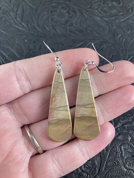 Oregon Succor Creek Jasper Stone Jewelry Earrings #2N4xqPealyA