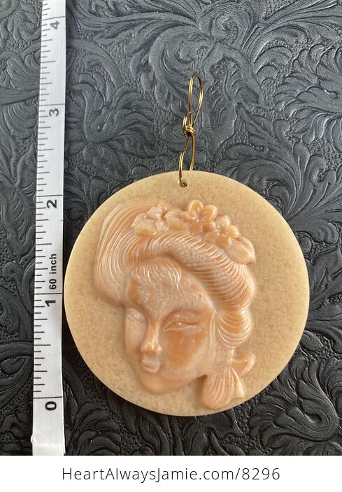 Oriental Beauty Pendant Stone Jewelry Mini Art Ornament - #JVqJYtD2e3A-5