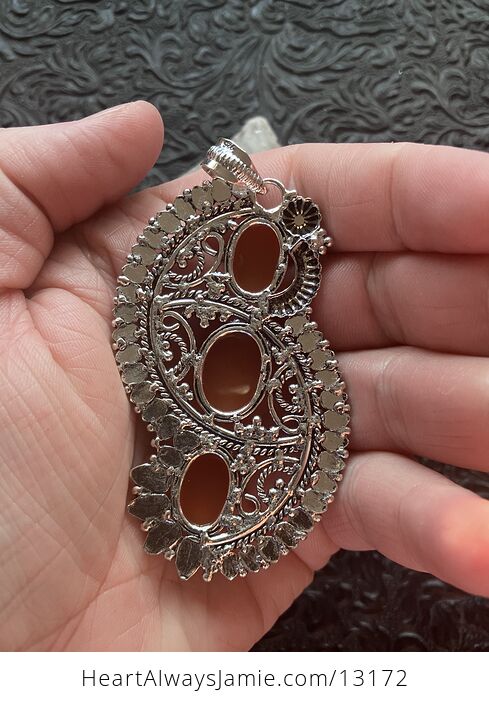 Ornate Carnelian Crystal Stone Jewelry Pendant - #PJHXmminJfE-5