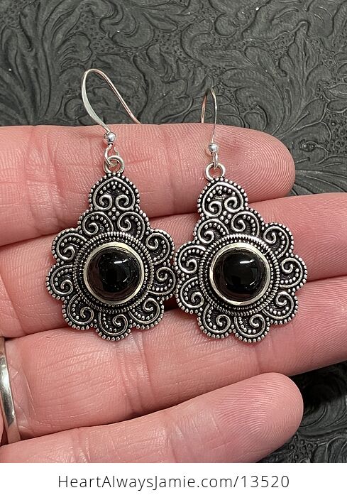 Ornate Onyx Stone Crystal Jewelry Earrings - #876n0pSHOws-1