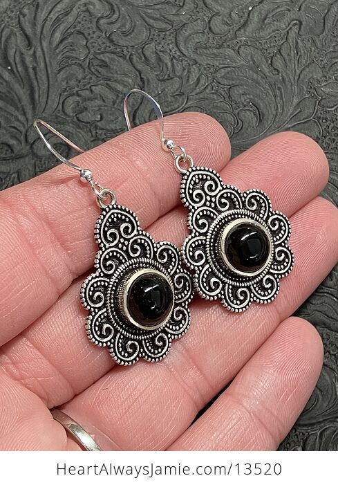 Ornate Onyx Stone Crystal Jewelry Earrings - #876n0pSHOws-2