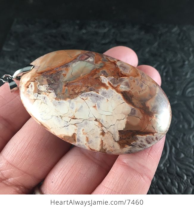 Oval African Forest Fire Jasper Stone Pendant Jewelry - #pRPudJoWxVs-4