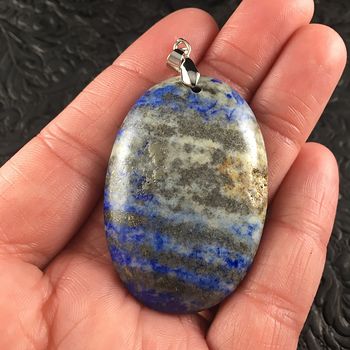 Oval Blue Lapis Lazuli Stone Jewelry Pendant #xtxUfQL0QRI
