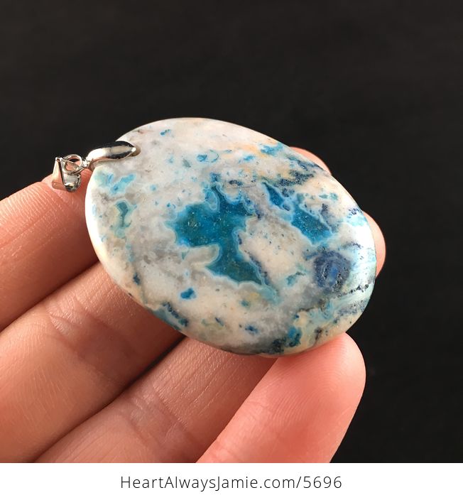 Oval Crazy Lace Agate Stone Jewelry Pendant - #kK37OwV3Ggg-4