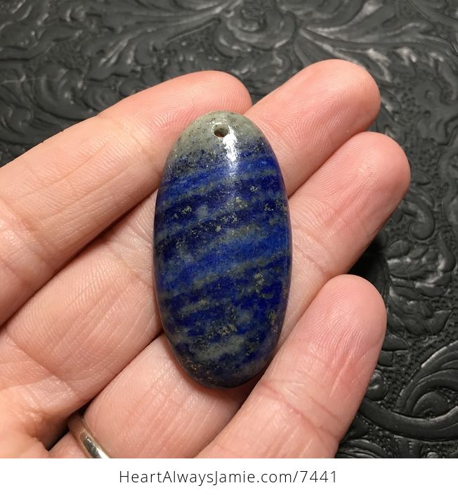 Oval Lapis Lazuli Stone Pendant Jewelry - #WdFeeM2JvpM-1