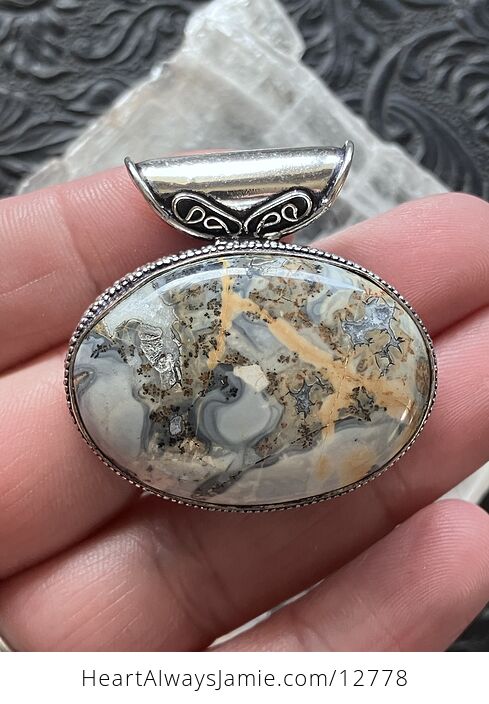 Oval Maligano Jasper Crystal Stone Jewelry Pendant - #koq0XEHTcJA-2