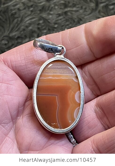 Oval Orange Sardonyx Crystal Stone Jewelry Pendant Charm - #jnOCTqFVqlY-6
