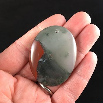 Oval Shaped African Bloodstone Jewelry Pendant #1MpTCUXmMfw