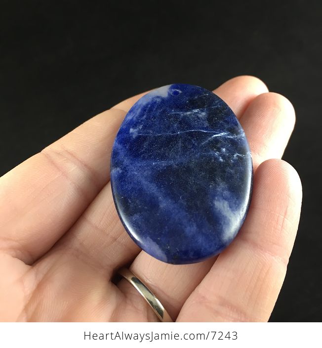 Oval Shaped Blue Sodalite Stone Jewelry Pendant - #DIqJvrxW5QI-2