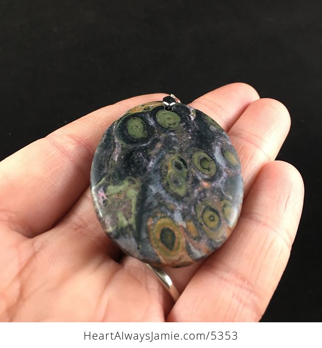 Oval Shaped Kambaba Jasper Stone Jewelry Pendant - #ZVDqETDr4g4-2
