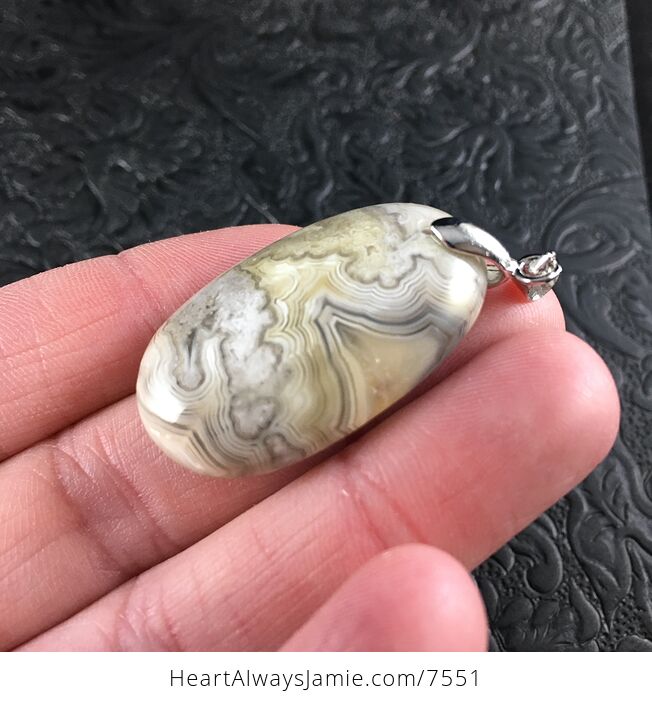 Oval Shaped Natural Crazy Lace Agate Stone Jewelry Pendant - #Q8KR5UK85eo-3