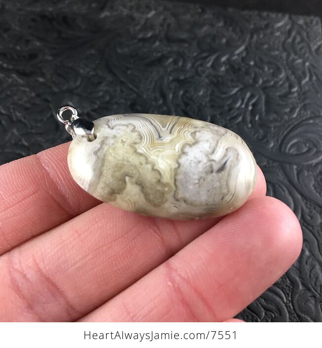 Oval Shaped Natural Crazy Lace Agate Stone Jewelry Pendant - #Q8KR5UK85eo-4