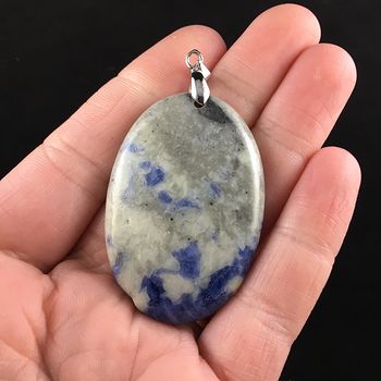 Oval Shaped Sodalite Stone Jewelry Pendant #sORCNQvNsng