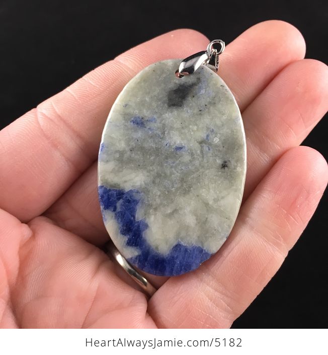 Oval Shaped Sodalite Stone Jewelry Pendant - #sORCNQvNsng-6