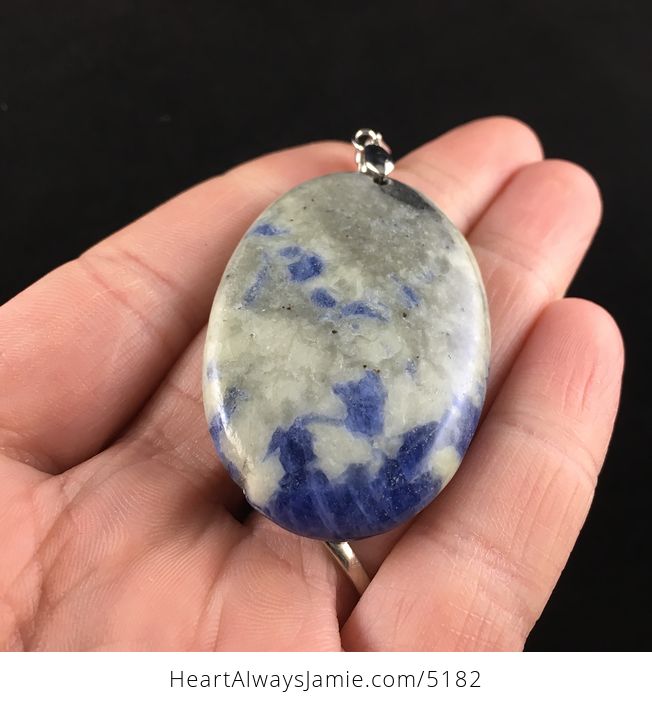 Oval Shaped Sodalite Stone Jewelry Pendant - #sORCNQvNsng-2