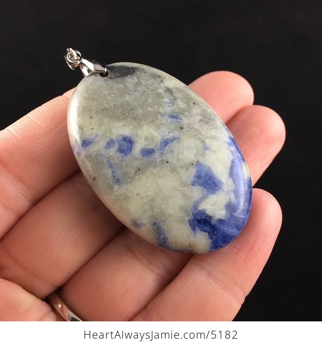 Oval Shaped Sodalite Stone Jewelry Pendant - #sORCNQvNsng-4