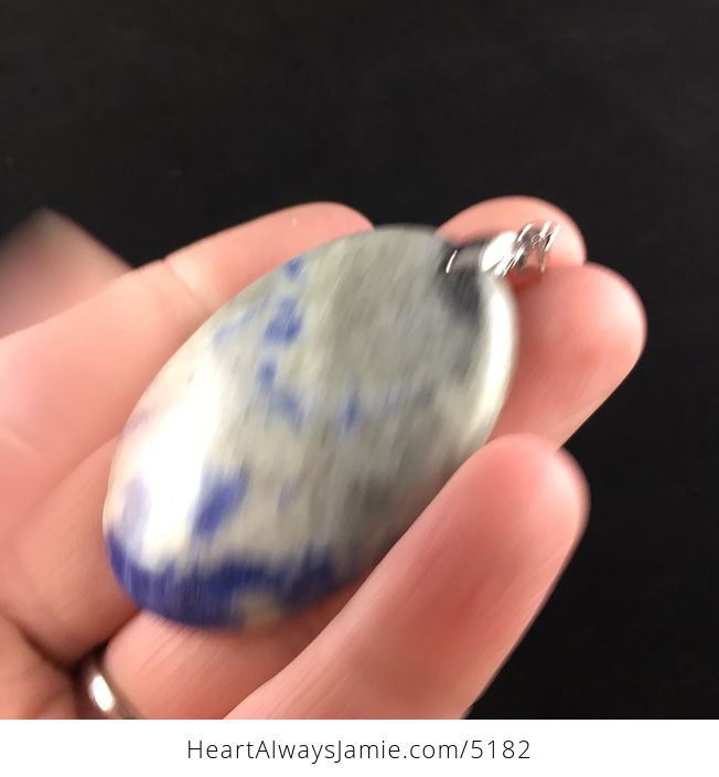 Oval Shaped Sodalite Stone Jewelry Pendant - #sORCNQvNsng-3