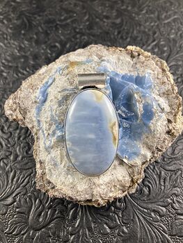 Owyhee Oregon Blue Opal Crystal Stone Jewelry Pendant #vO6VtOpOCas
