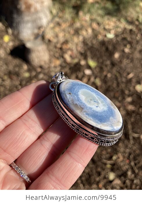 Owyhee Oregon Blue Opal Crystal Stone Jewelry Pendant - #6g0bDiMN3QQ-3