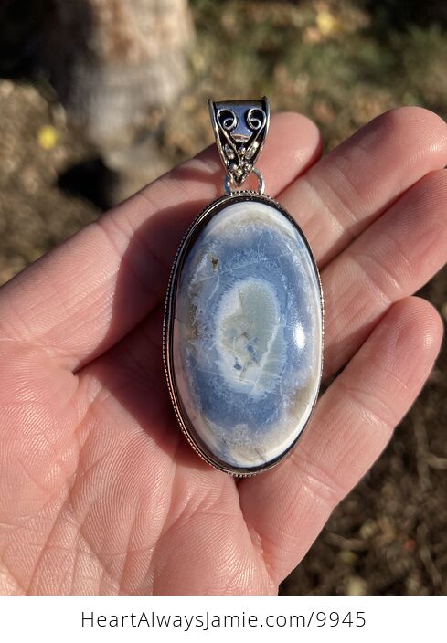 Owyhee Oregon Blue Opal Crystal Stone Jewelry Pendant - #6g0bDiMN3QQ-2